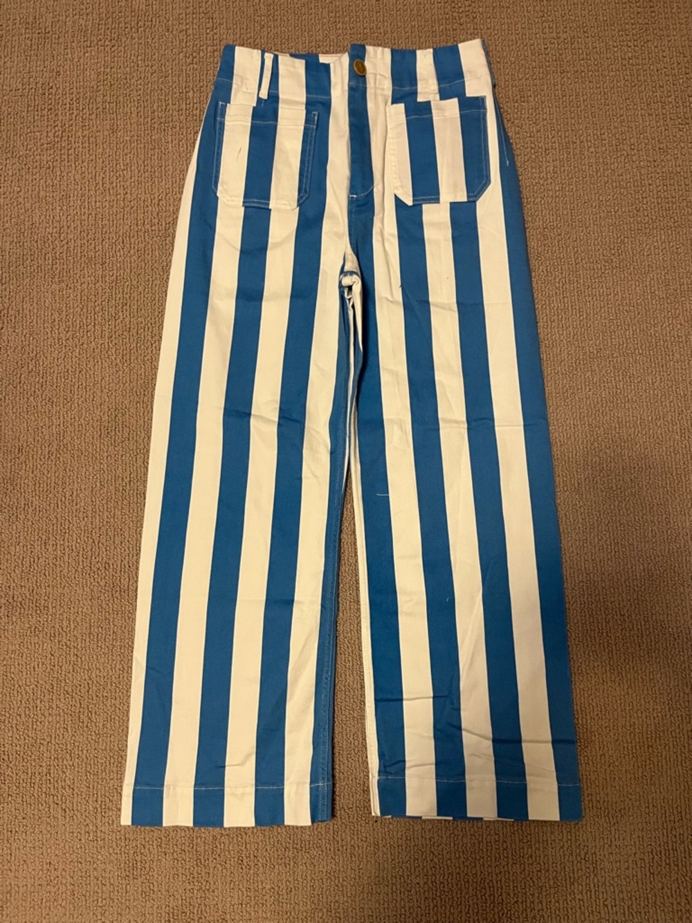 New Maeve Collette Striped Pants Full Length - 30 - Picture 3 of 6